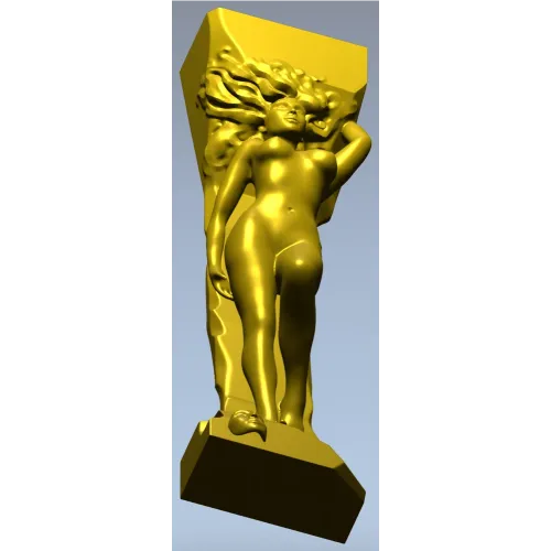 3D модель STL - Нимфа для фрезерной резьбы на ЧПУ