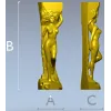 3D модель STL - Нимфа для фрезерной резьбы на ЧПУ