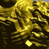 Статуэтка льва со щитом - 3D модель STL для ЧПУ