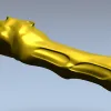 Ревущий барс - 3D модель STL для ЧПУ (рукоять/накладка)