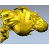 Спящая нимфа - 3D модель головы с драпировкой в формате STL