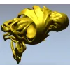 Спящая нимфа - 3D модель головы с драпировкой в формате STL