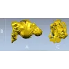 Спящая нимфа - 3D модель головы с драпировкой в формате STL
