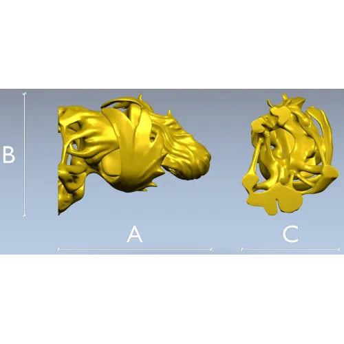Спящая нимфа - 3D модель головы с драпировкой в формате STL
