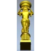 Female Caryatid Column 3D Model for CNC Milling STL