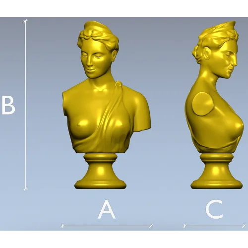 Бюст в античном стиле - 3D модель STL для ЧПУ