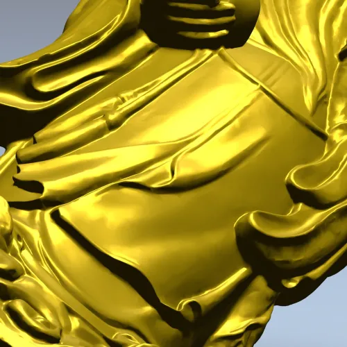3D модель статуэтки старца долголетия в формате STL для ЧПУ