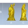 3D модель статуэтки старца долголетия в формате STL для ЧПУ