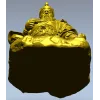 3D STL Model of Seated Ancient Warrior Figurine for CNC Milling