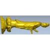 Detailed Religious Statuette 3D Model STL for CNC Milling