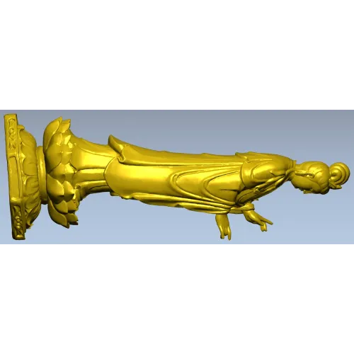 Detailed Religious Statuette 3D Model STL for CNC Milling