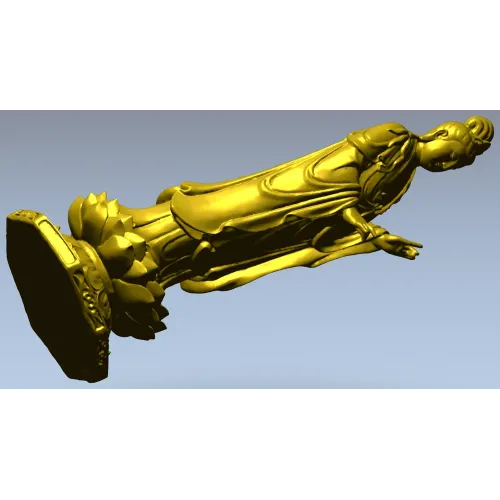 Detailed Religious Statuette 3D Model STL for CNC Milling