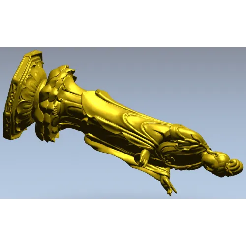 Detailed Religious Statuette 3D Model STL for CNC Milling