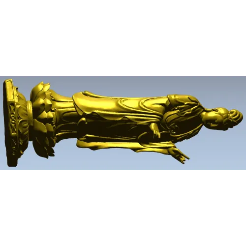 Detailed Religious Statuette 3D Model STL for CNC Milling