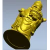 Detailed STL 3D Model of Prosperity Figurine for CNC Milling