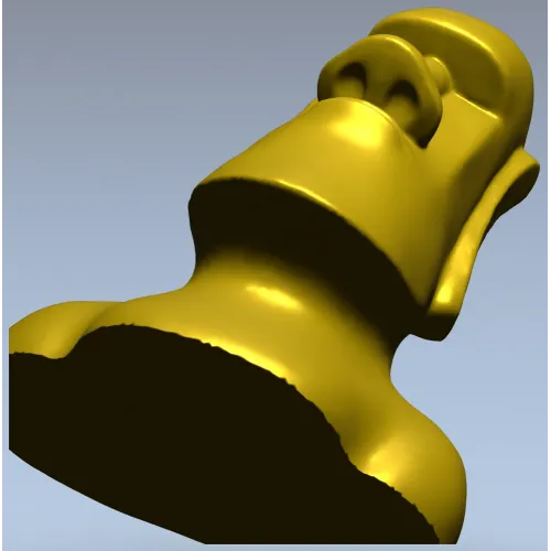 3D модель моаи - бюст в формате STL для ЧПУ