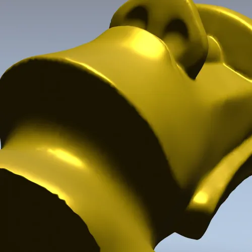 3D модель моаи - бюст в формате STL для ЧПУ
