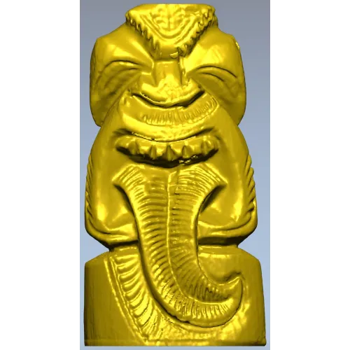 Tiki Statuette STL Model for CNC Milling