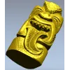 Tiki Statuette STL Model for CNC Milling