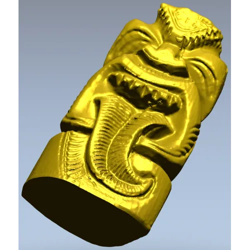 Tiki Statuette STL Model for CNC Milling