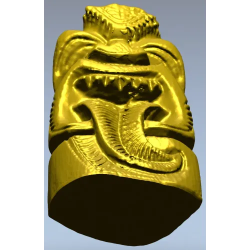 Tiki Statuette STL Model for CNC Milling