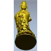 Spiritual Serenity Statue 3D STL Model for CNC