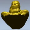 3D модель STL - Будда в позе лотоса с чашей для ЧПУ