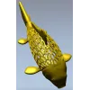 Карп-орнамент - 3D модель STL для ЧПУ