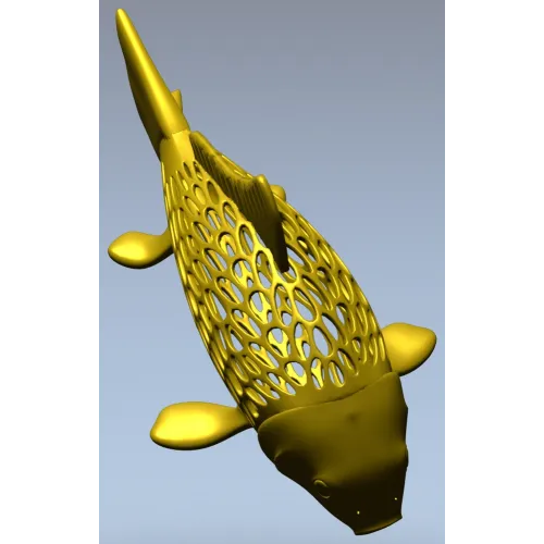 Карп-орнамент - 3D модель STL для ЧПУ
