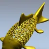 Карп-орнамент - 3D модель STL для ЧПУ
