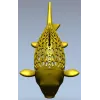 Карп-орнамент - 3D модель STL для ЧПУ
