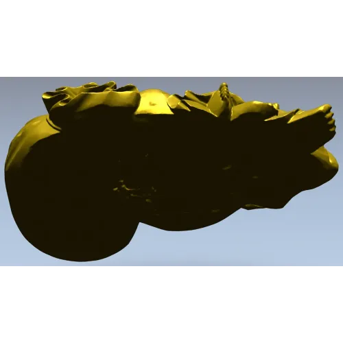Laughing Buddha 3D Model STL for CNC Milling and Wood Carving