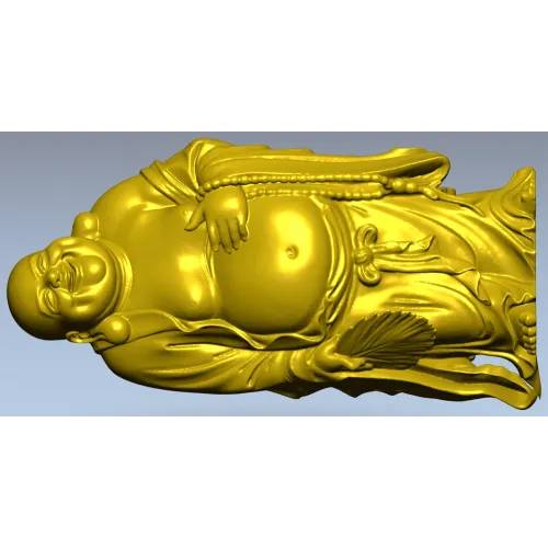 Laughing Buddha 3D Model STL for CNC Milling