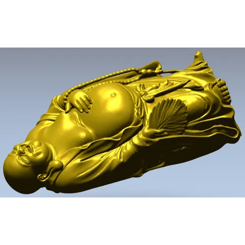 Laughing Buddha 3D Model STL for CNC Milling