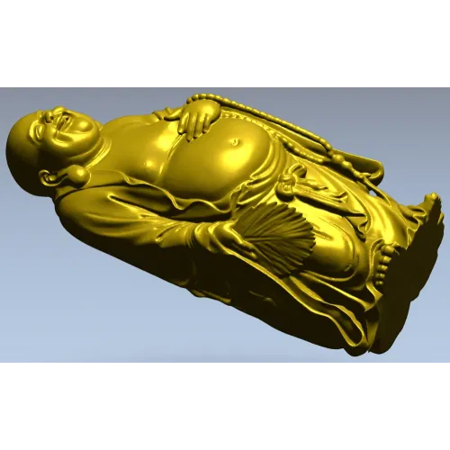 Laughing Buddha 3D Model STL for CNC Milling