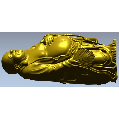 Laughing Buddha 3D Model STL for CNC Milling