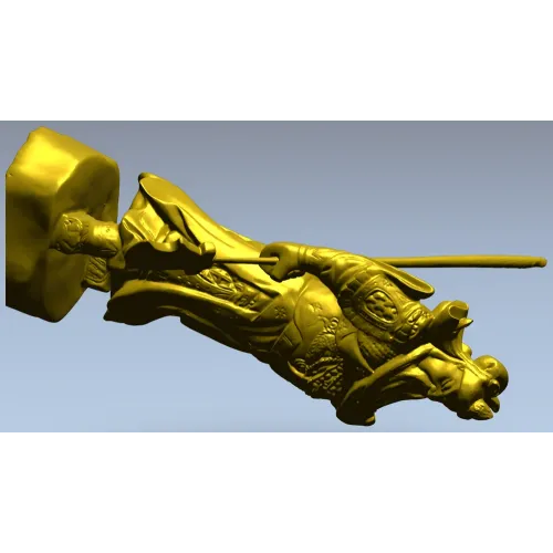 Статуэтка рыцаря с копьём - 3D модель STL для ЧПУ