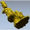 3D модель Гуаньинь - статуэтка на лотосе (STL)