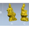 3D модель Гуаньинь - статуэтка на лотосе (STL)