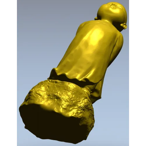 Статуэтка юного монаха - 3D модель в формате STL для ЧПУ
