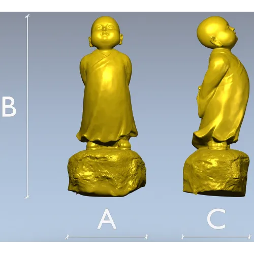Статуэтка юного монаха - 3D модель в формате STL для ЧПУ