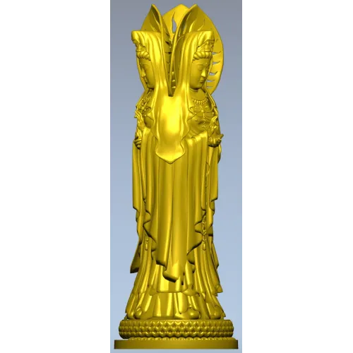 Статуэтка Гуаньинь - 3D модель STL для ЧПУ