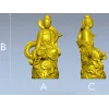 Гуаньинь на драконе - STL модель для ЧПУ