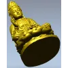 Гуаньинь на лотосе - 3D модель STL для ЧПУ