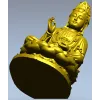 Гуаньинь на лотосе - 3D модель STL для ЧПУ