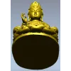 Гуаньинь на лотосе - 3D модель STL для ЧПУ