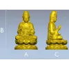 Гуаньинь на лотосе - 3D модель STL для ЧПУ