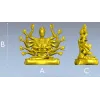 Многорукая Гуаньинь - детализированная 3D модель в формате STL