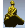 Нимфа на камне - 3D модель STL для ЧПУ
