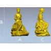 Нимфа на камне - 3D модель STL для ЧПУ
